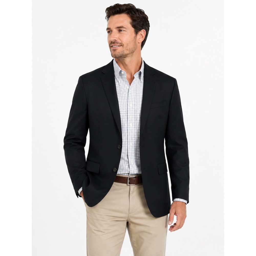 Peter Millar Men's Black Blazer Jacket Business Casual Formal Suit Coat 44R